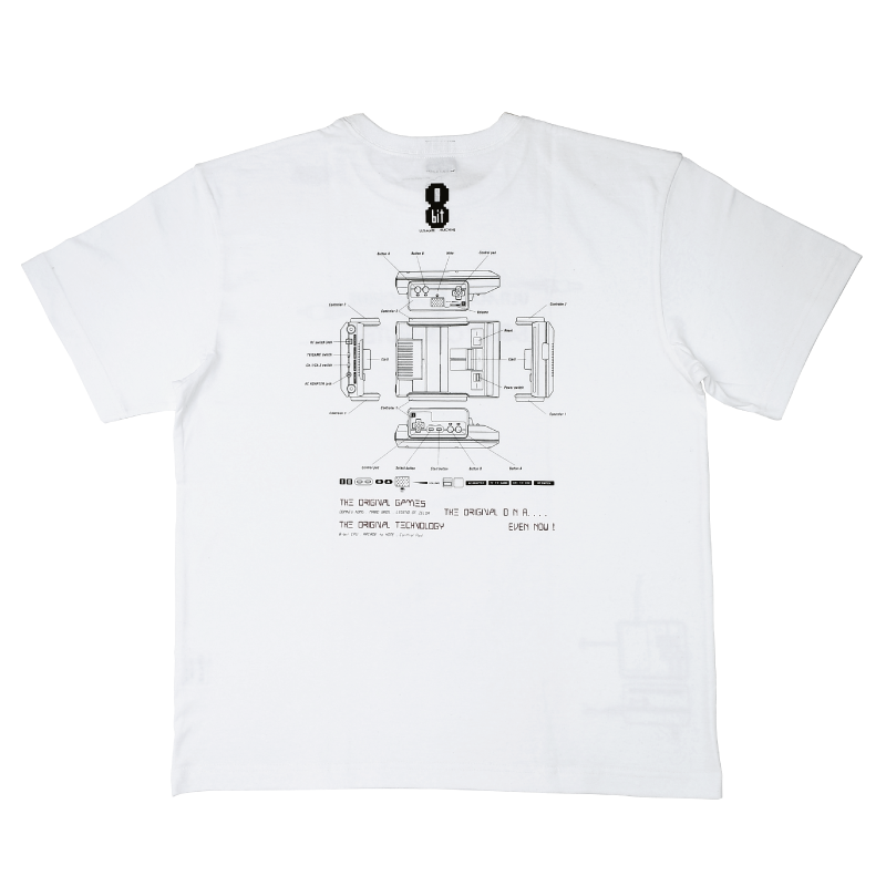 ファミリーコンピュータ / 8bit展開図Tシャツ