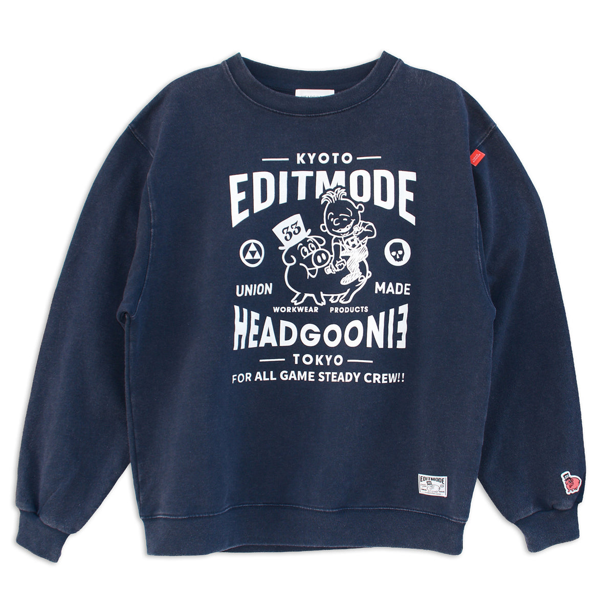 HEADGOONIE×EDITMODE "GOOD FRIENDS"スウェット