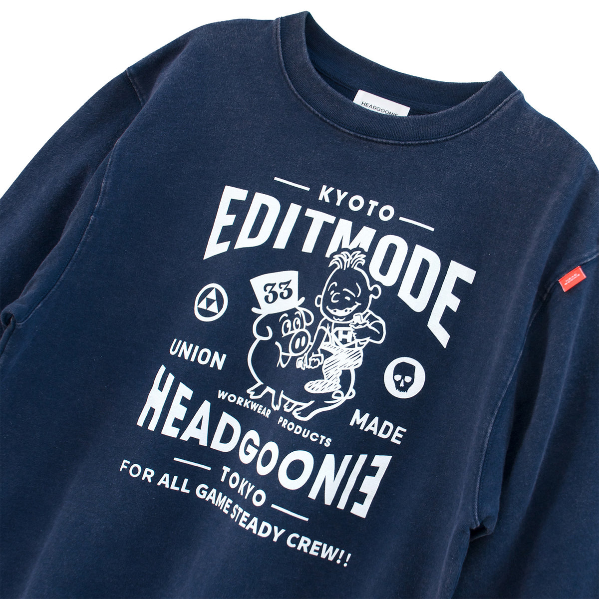 HEADGOONIE×EDITMODE "GOOD FRIENDS"スウェット