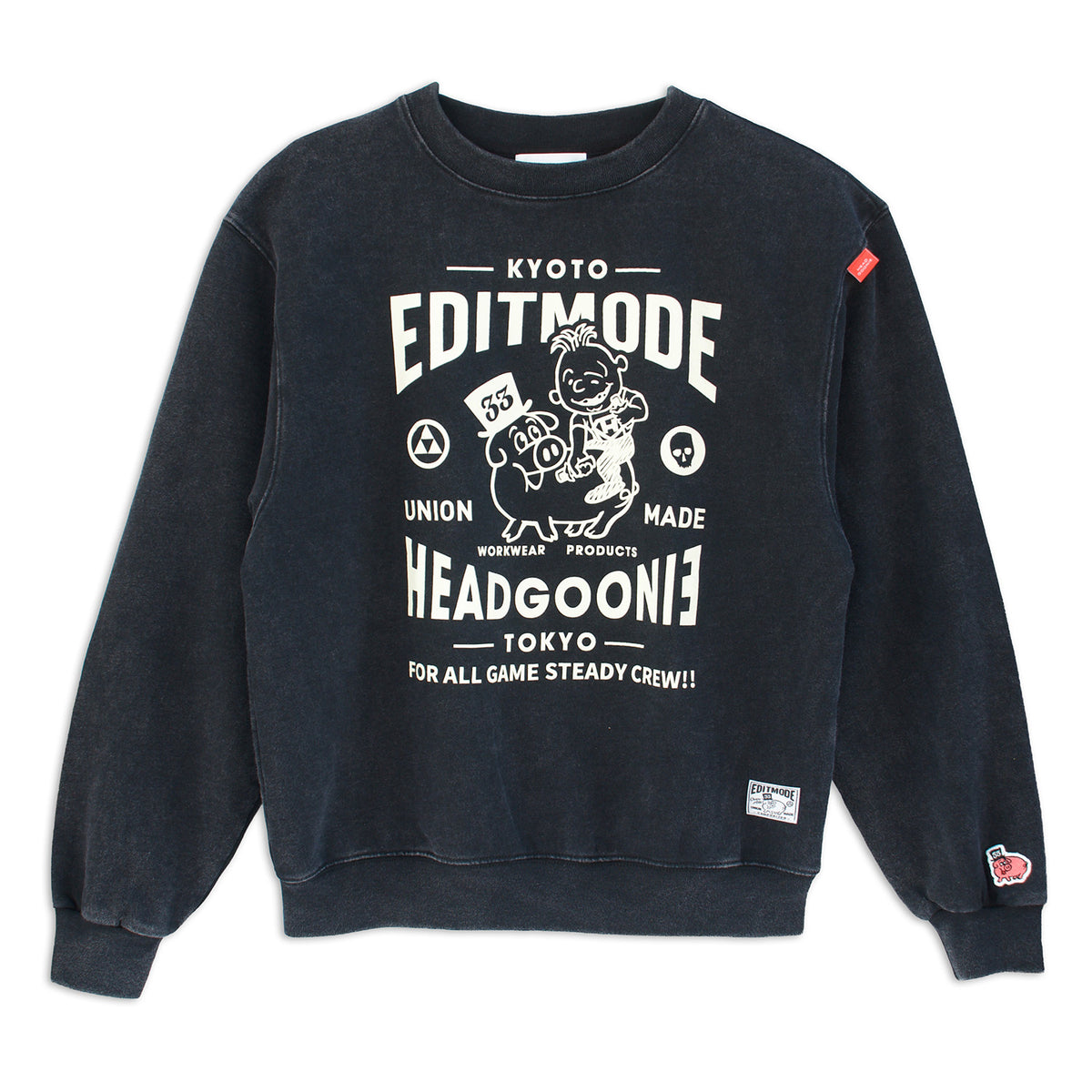 HEADGOONIE×EDITMODE "GOOD FRIENDS"スウェット