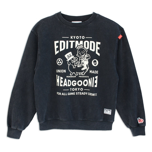 HEADGOONIE×EDITMODE "GOOD FRIENDS"スウェット