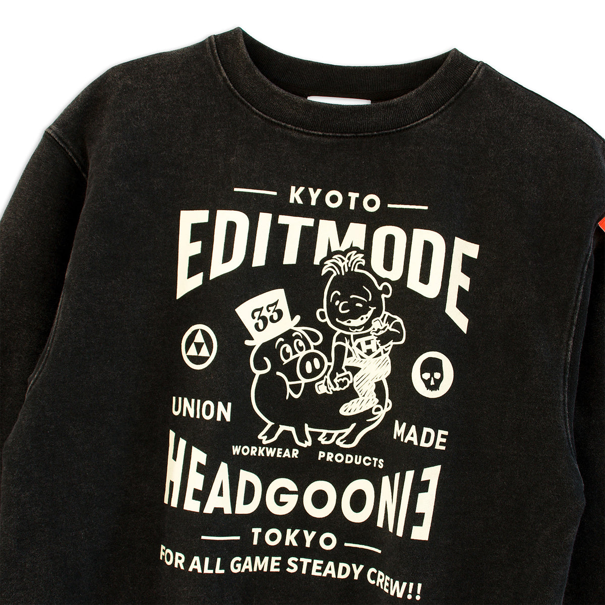 HEADGOONIE×EDITMODE "GOOD FRIENDS"スウェット