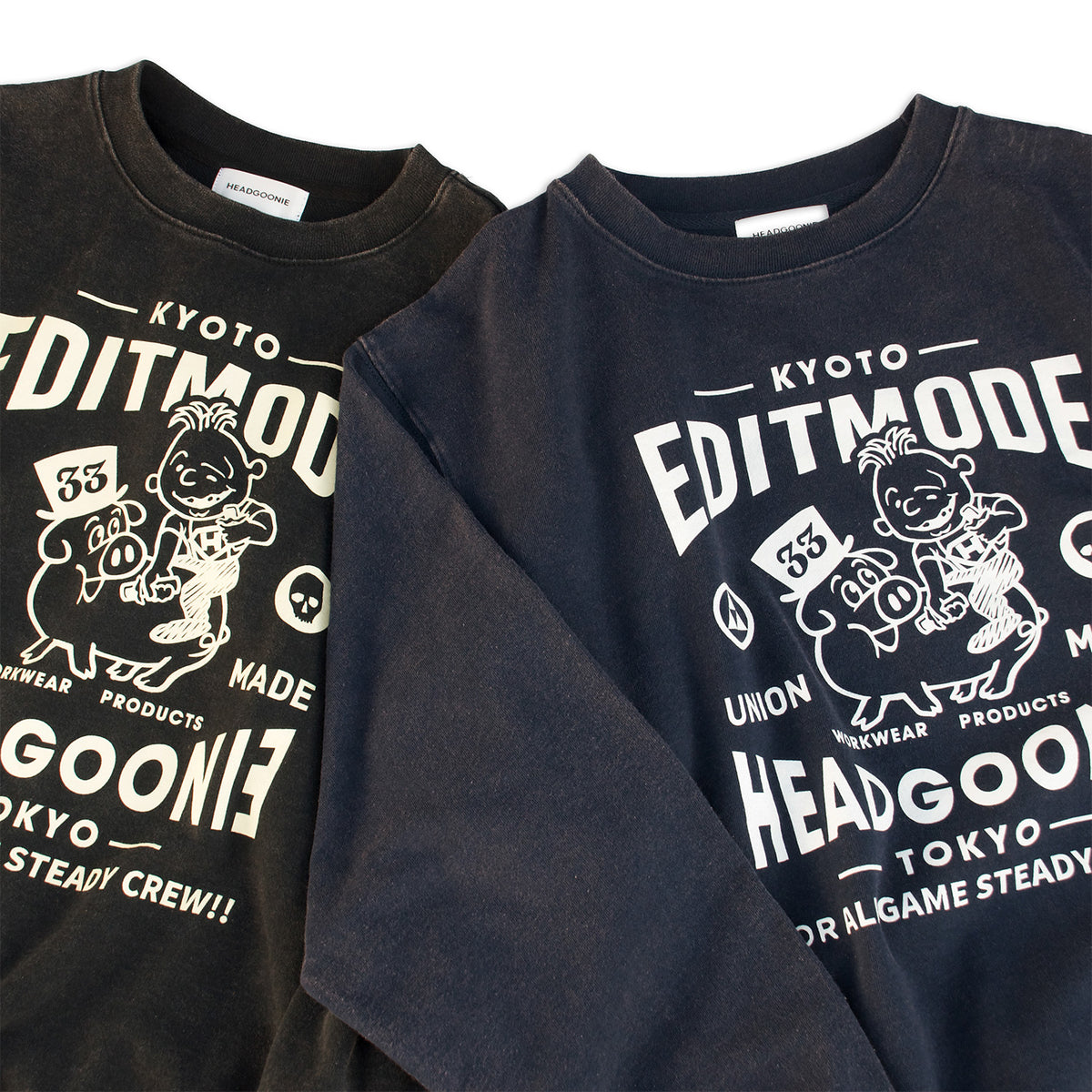HEADGOONIE×EDITMODE "GOOD FRIENDS"スウェット