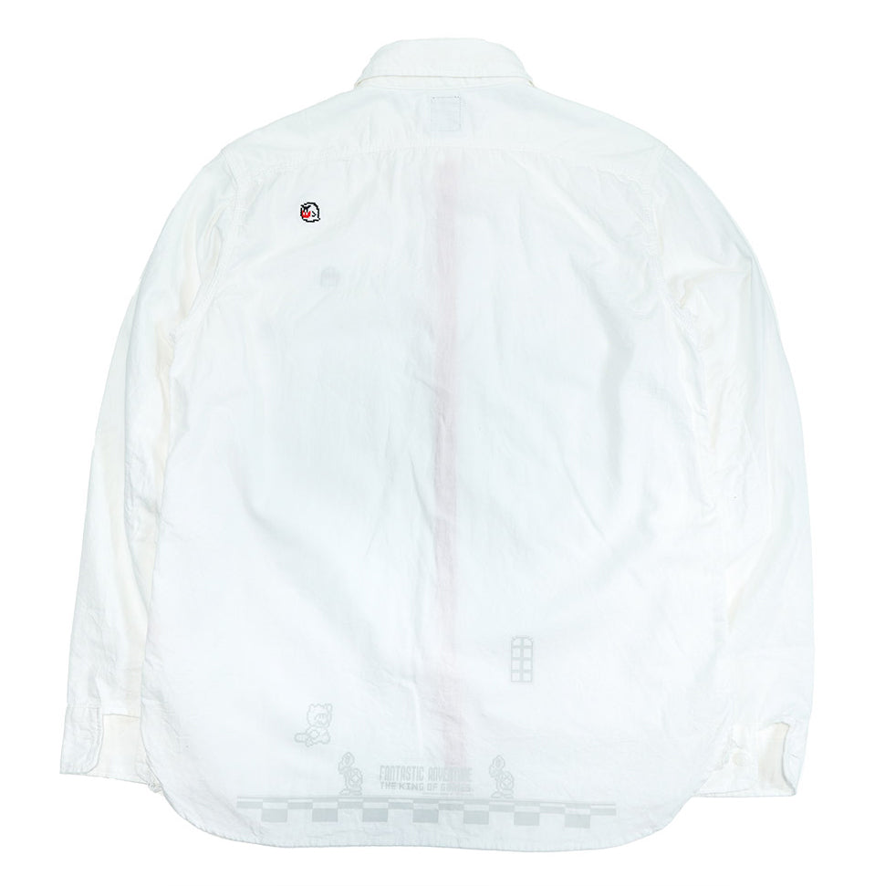 ぶーちゃん様MACHATT マチャット　パイピングレースシャツ　ホワイト M Maglie le cassetto×吉田理紗》華やかちび衿フリルブラウス｜M